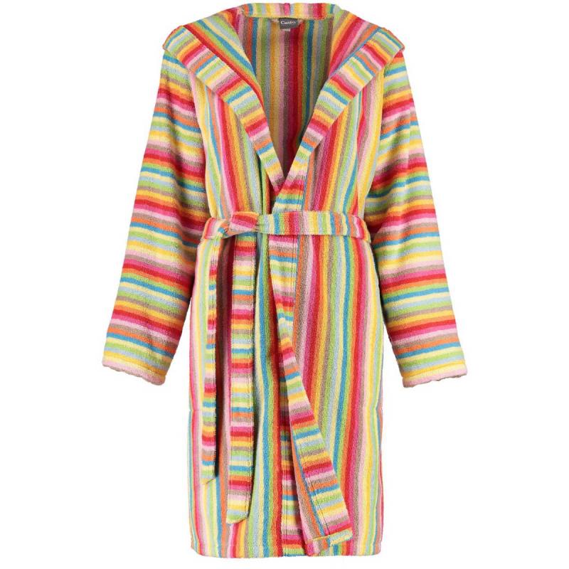 CAWÖ Womens short Colorful Hooded Terry Bathrobe 7082 Lifestyle