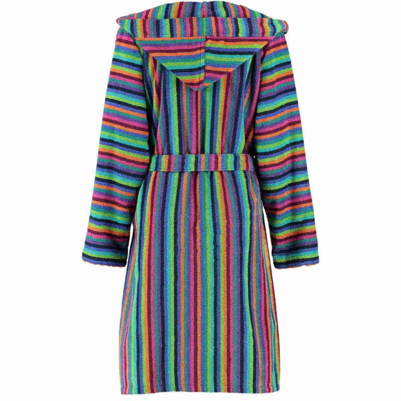 Girls short colorful hooded terry bathrobe online from Cawö.