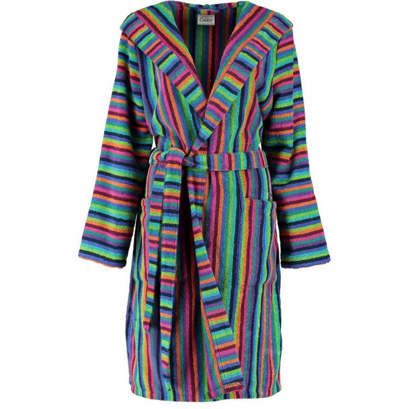Girls short colorful hooded terry bathrobe online from Cawö.