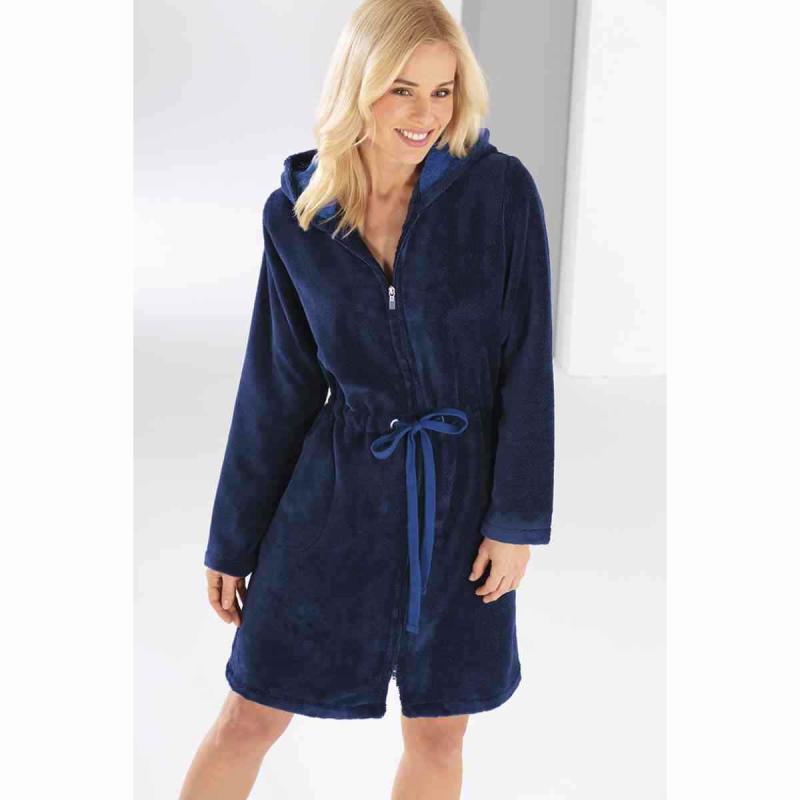 Cawö Home ladies hooded bathrobe 822