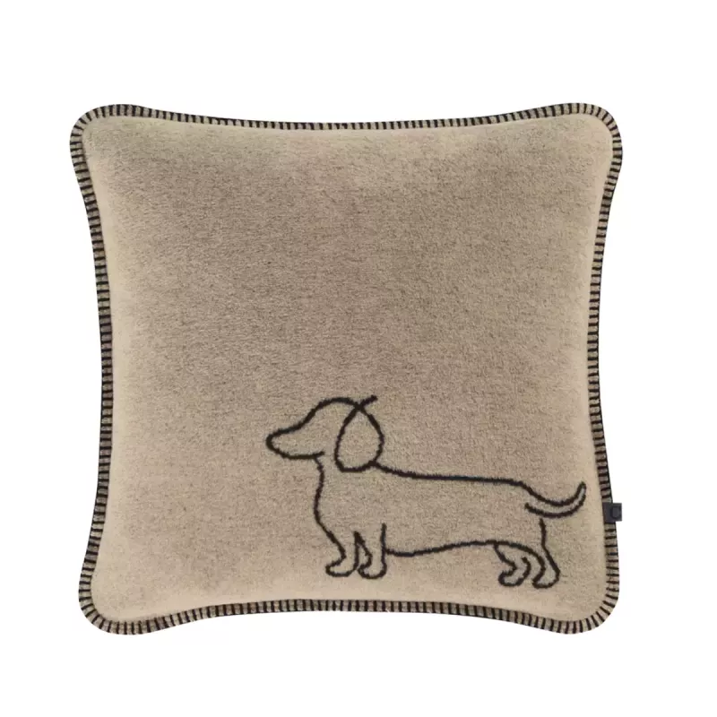 Kuddfodral We love dogs Svart-beige