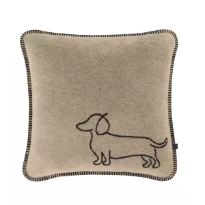 Kuddfodral We love dogs Svart-beige