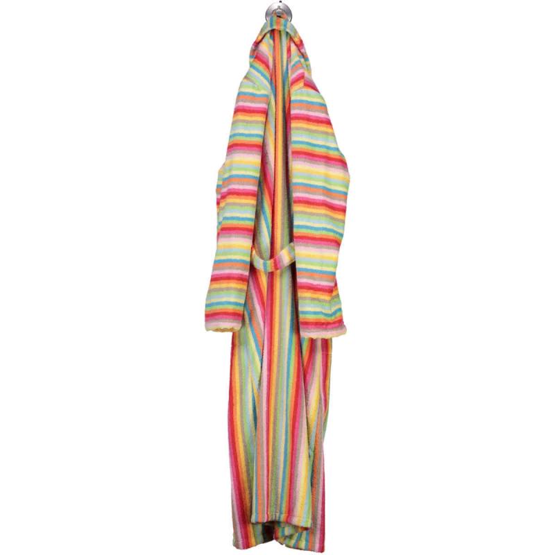 CAWÖ Womens Long Colorful Kimono Terry Bathrobe 7080-25