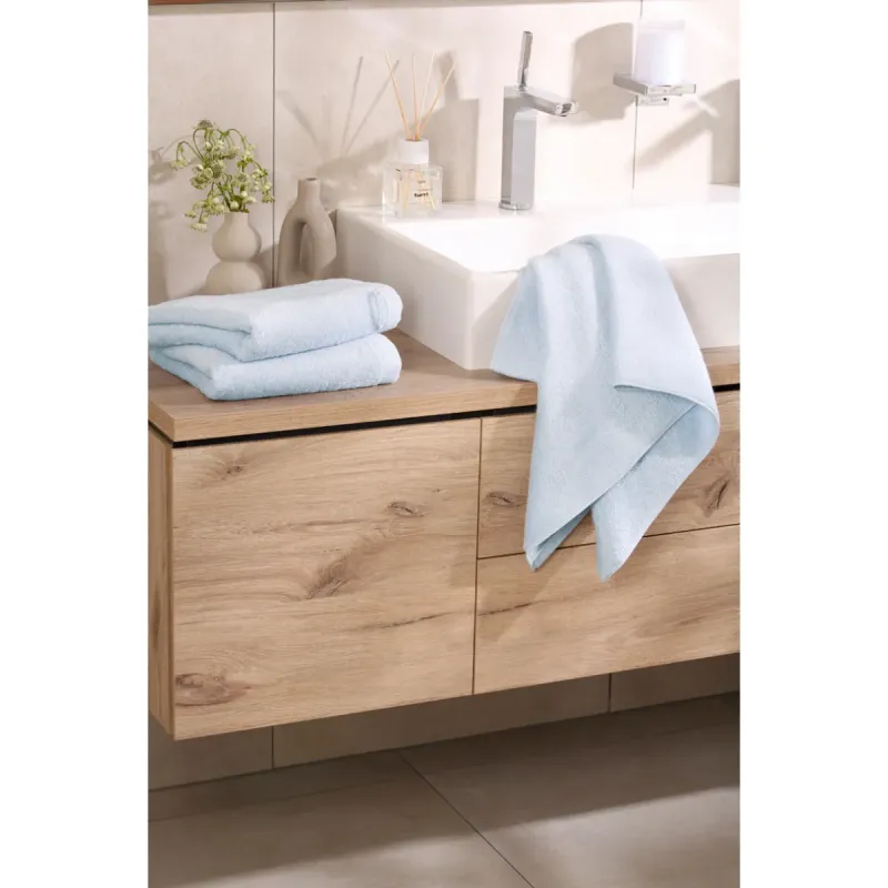 Cawö Lifestyle 100% cotton terry towel – aqua blue 7007-141