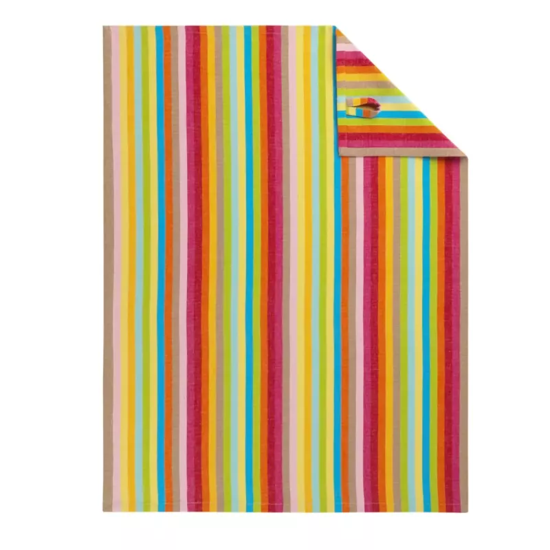Cawö Lifestyle Striped Kitchen Towel - Tea Towel Cotton 50x70 cm - Multicolor