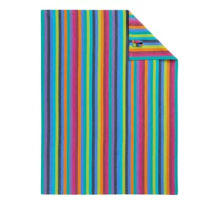 Cawö Lifestyle Striped Kitchen Towel - Tea Towel Cotton 50x70 cm - Dark Multicolor
