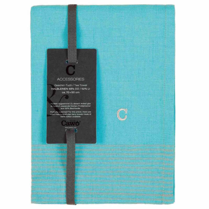 Kökshandduk Cuisine Two-Tone 50x70 turkos