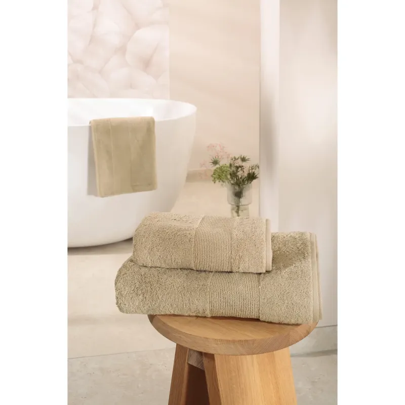 Cawö Luxury 100% cotton terry towel – sand beige 5000-375