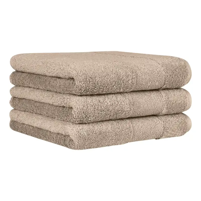 Cawö Luxury 100% cotton terry towel – sand beige 5000-375