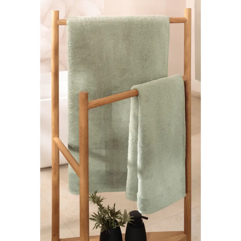Cawö Luxury 100% cotton terry towel – seagrass green 5000-434