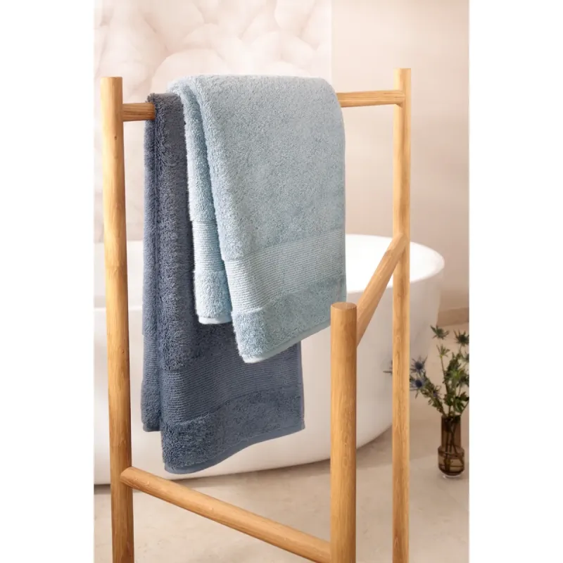 Cawö Luxury 100% cotton terry towel – storm blue 5000-127