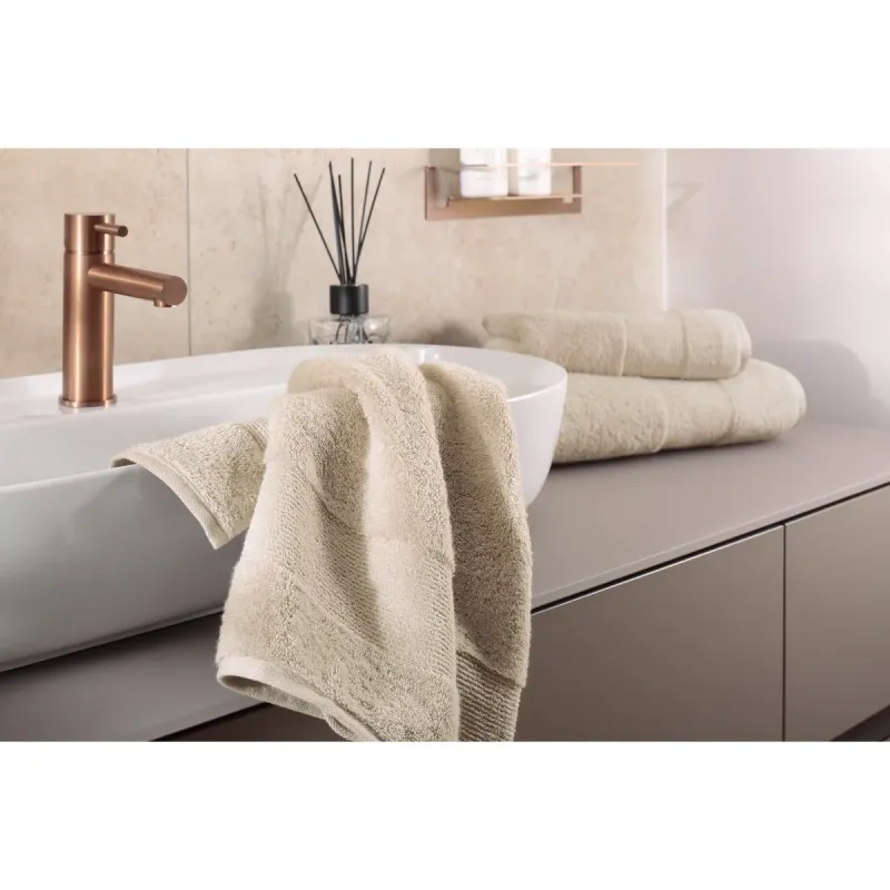 Cawö Luxury 100% cotton terry towel – travertine beige 5000-366
