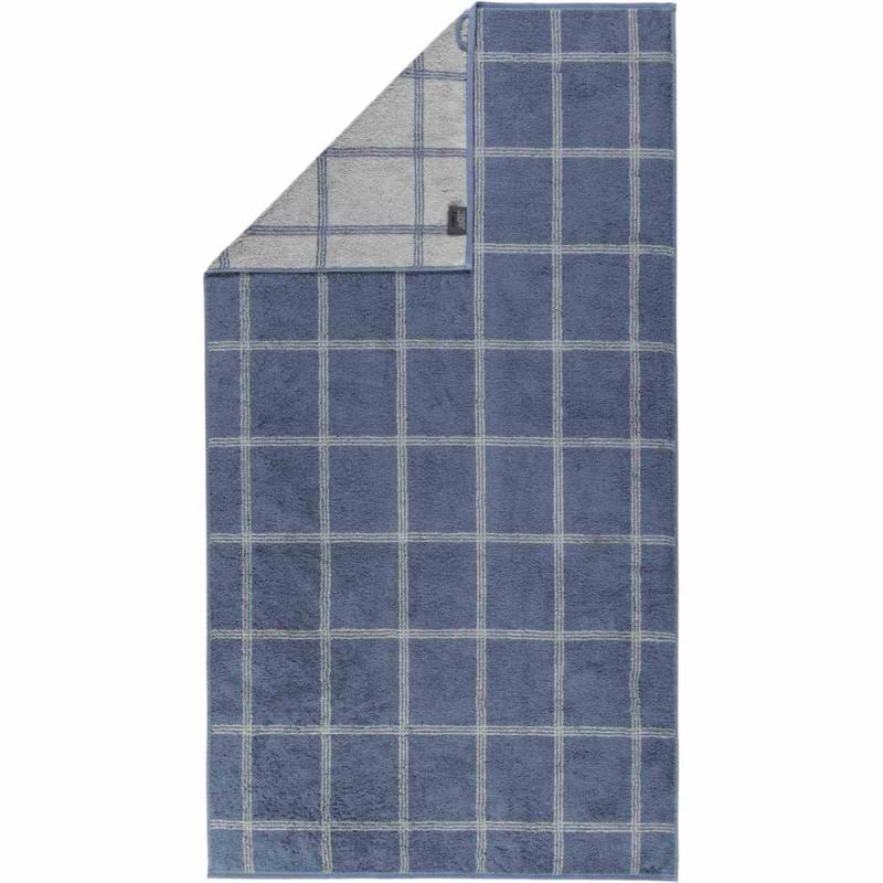 Handduk Luxury Home Two Tone Grafik 604-10 nachtblau