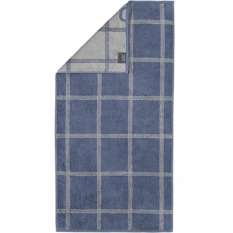 Handduk Luxury Home Two Tone Grafik 604-10 nachtblau