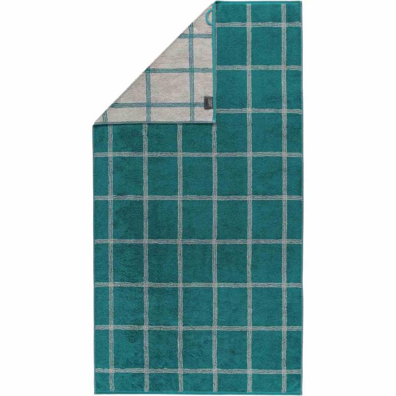 Towel Luxury Home Two Tone Grafik 604-44 smaragd