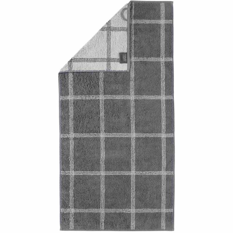 Handduk Luxury Home Two Tone Grafik 604-77 schiefer