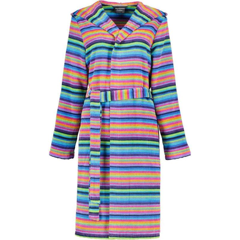Cawö Women's dressing gown with hood 1454-14 multicolor
