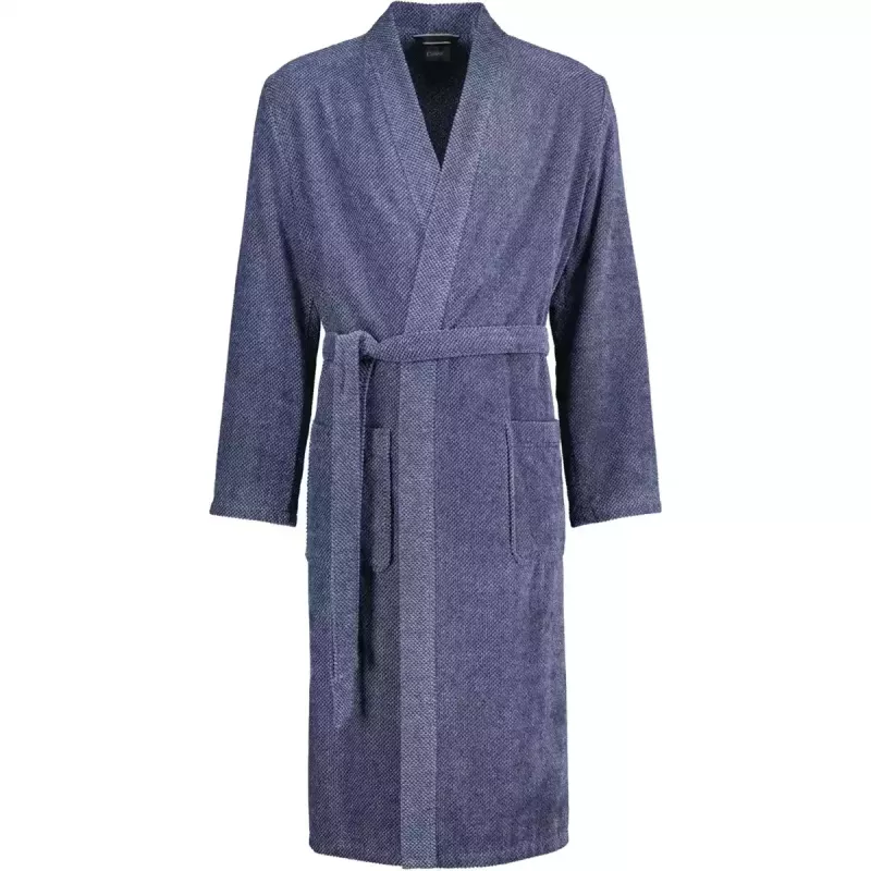 Cawö Men's Kimono Robe 5507-17 Denim