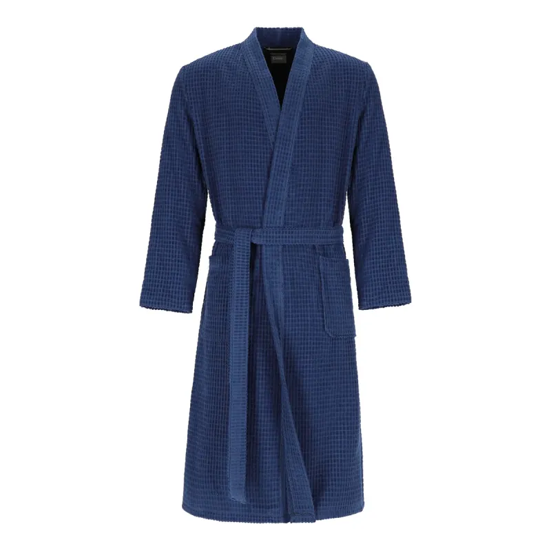 Cawö men's kimono bathrobe – Sapphire 6845-166