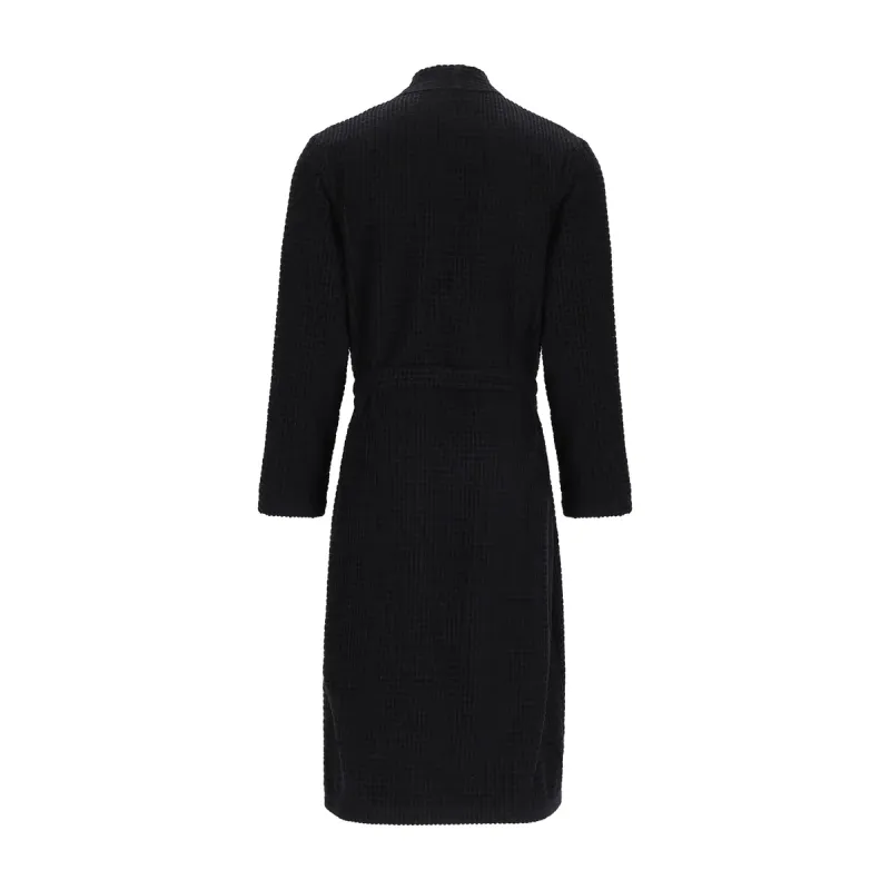 Cawö men's kimono bathrobe – Black 6845-906
