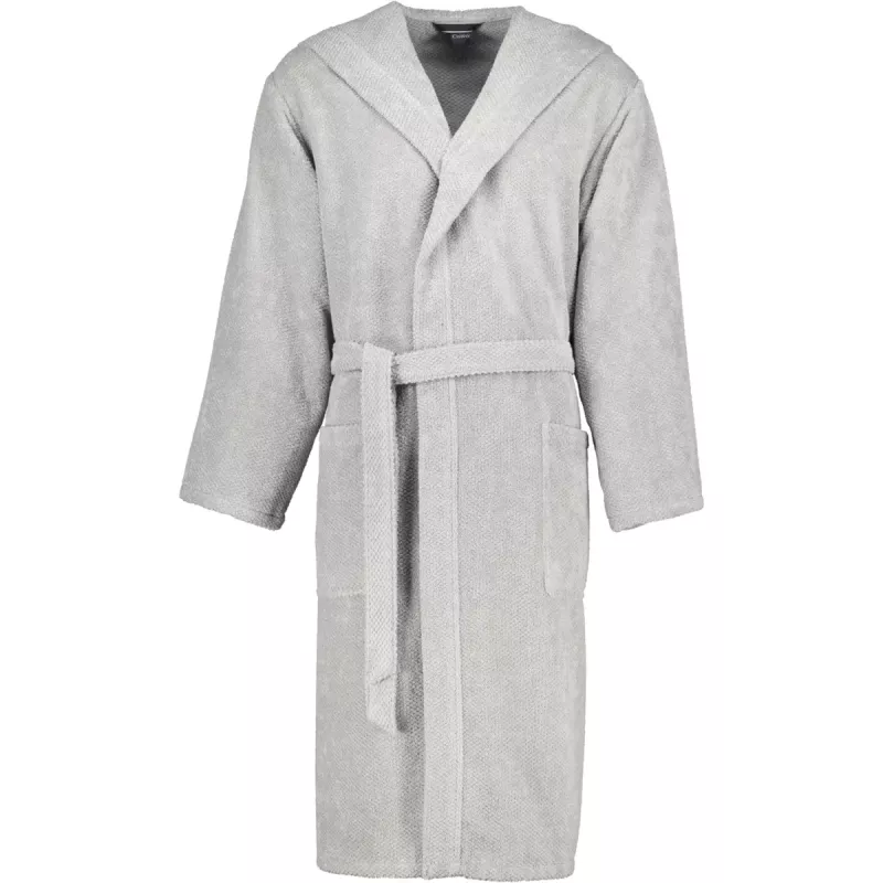 Cawö Men's Robe with Hood Pure 5623-727 Stein