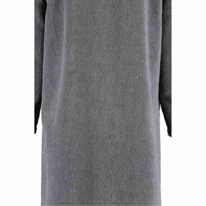 Cawö men's hooded terry bathrobe with diagonal zipper 6516-774