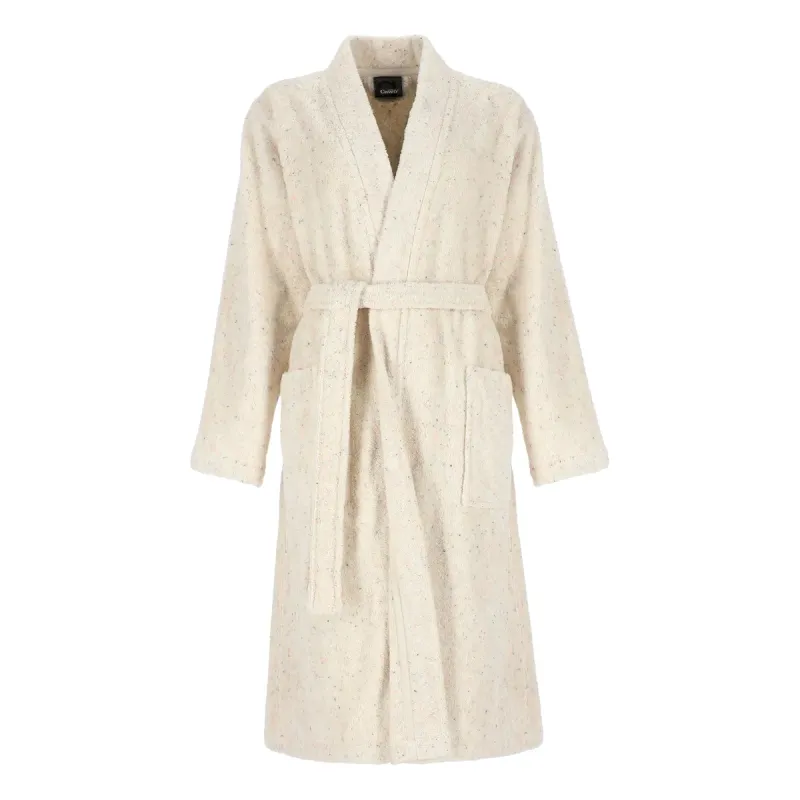 Cawö Neon Highlights 850-33 Women's Kimono Bathrobe Natural/Sparkle