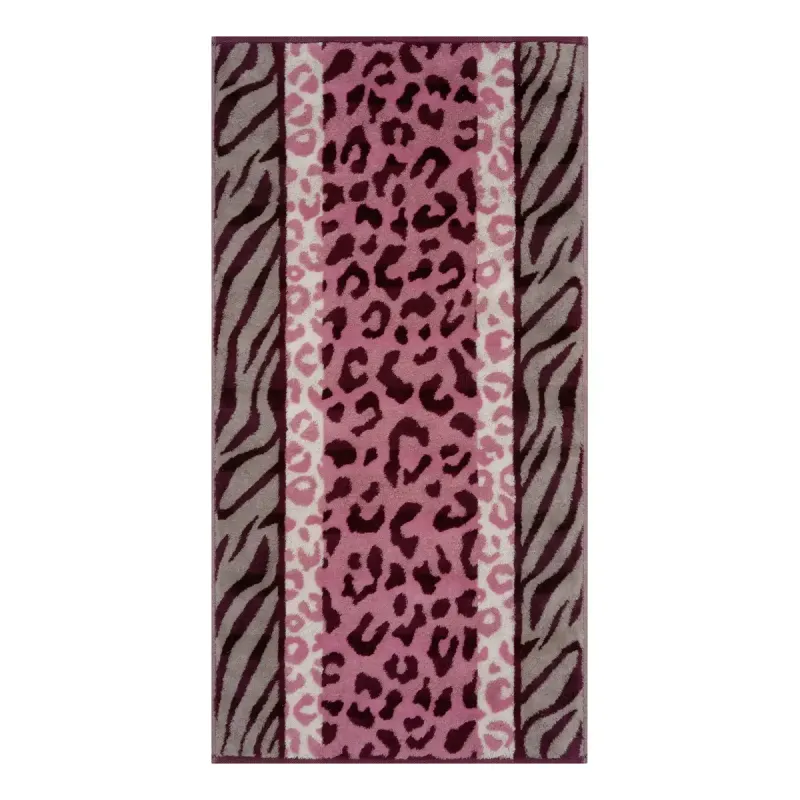 Cawö Noblesse Animal cotton towel, animal print – blush pink 1090-22