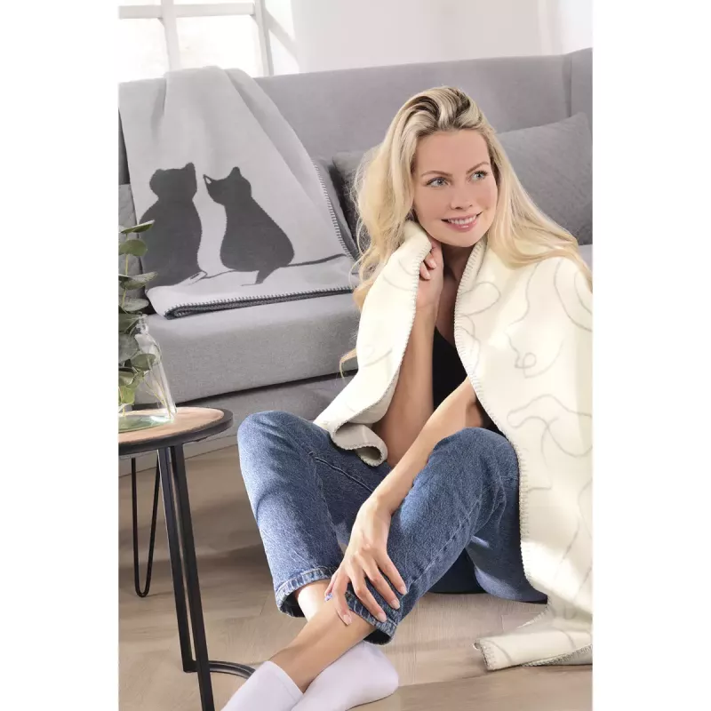 Pläd Cute cats Natur-sten