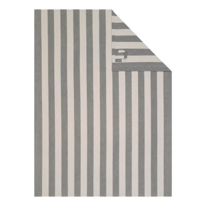 Cawö Prints & Stripes kitchen towels 2-pack striped platinum/grey 50×70 cm 546-73