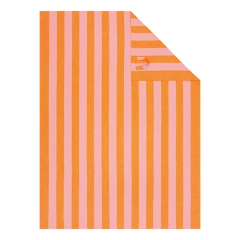Cawö Prints & Stripes kitchen towels 2-pack striped pink/orange 50×70 cm 546-23