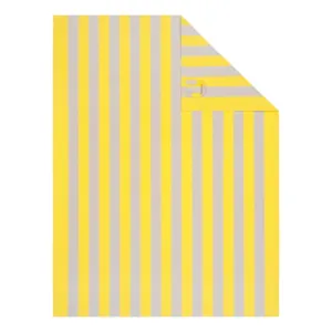 Cawö Prints & Stripes kitchen towels 2-pack striped stone/yellow 50×70 cm 546-53