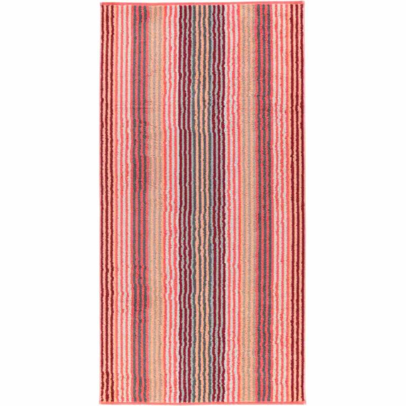 Handduk Unique Streifen 944-22 koralle (70x140 cm)