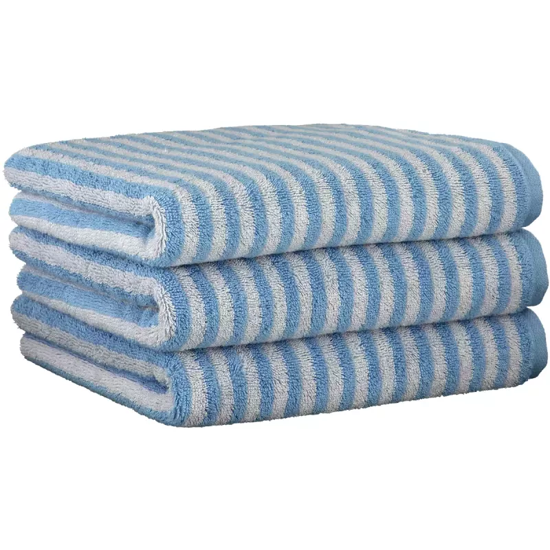 Cawö Striped Towel Campus 955-10 Sky