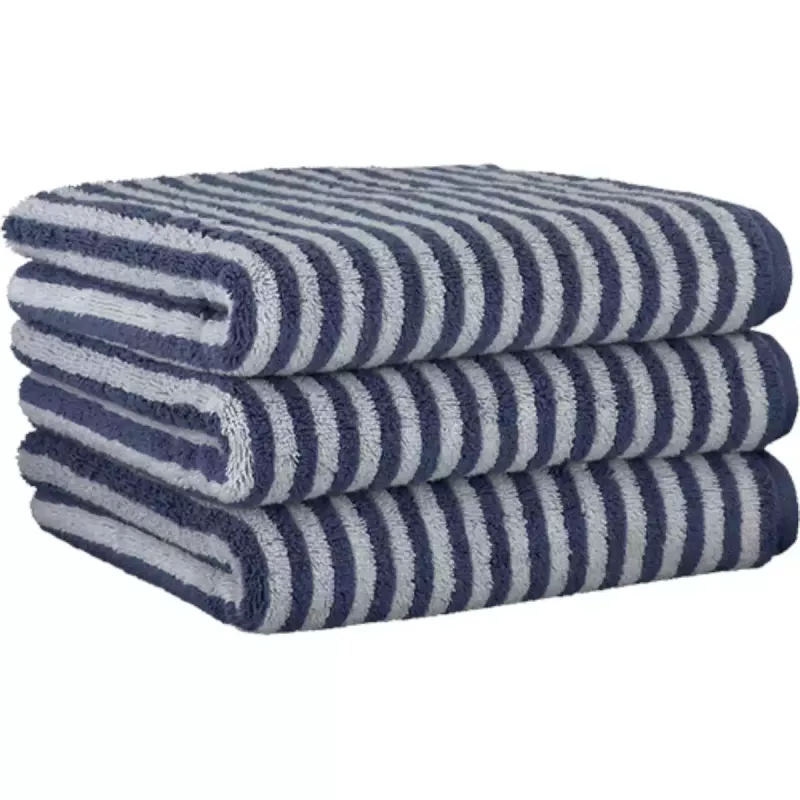 Cawö Striped Towel Campus 955-17 Night blue
