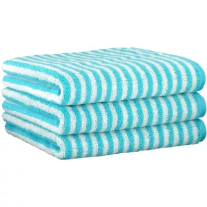 Cawö Striped Towel Campus 955-41 Turquoise
