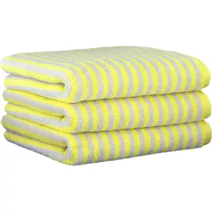 Cawö Striped Towel Campus 955-57 Lemon