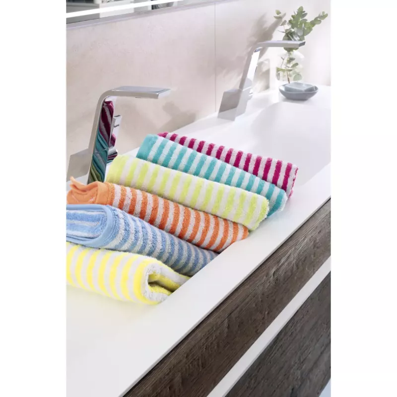 Cawö Striped Towel Campus 955-40 Sea green