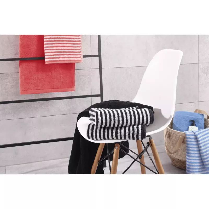 Cawö Striped Towel Campus 955-77 Anthracite