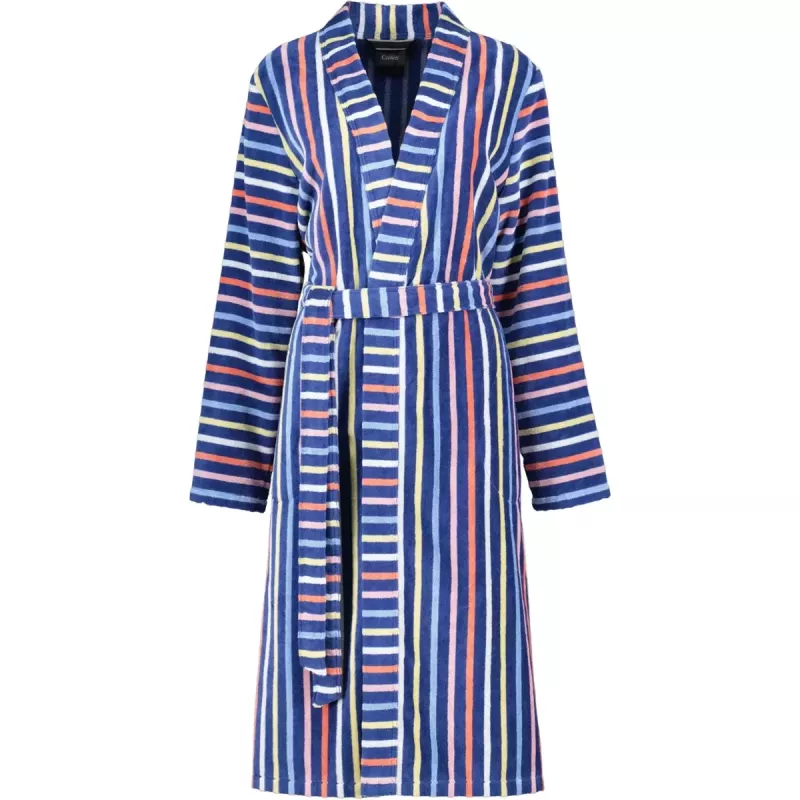 Cawö Ladies Colorful Kimono Bathrobe 3343-12 striped