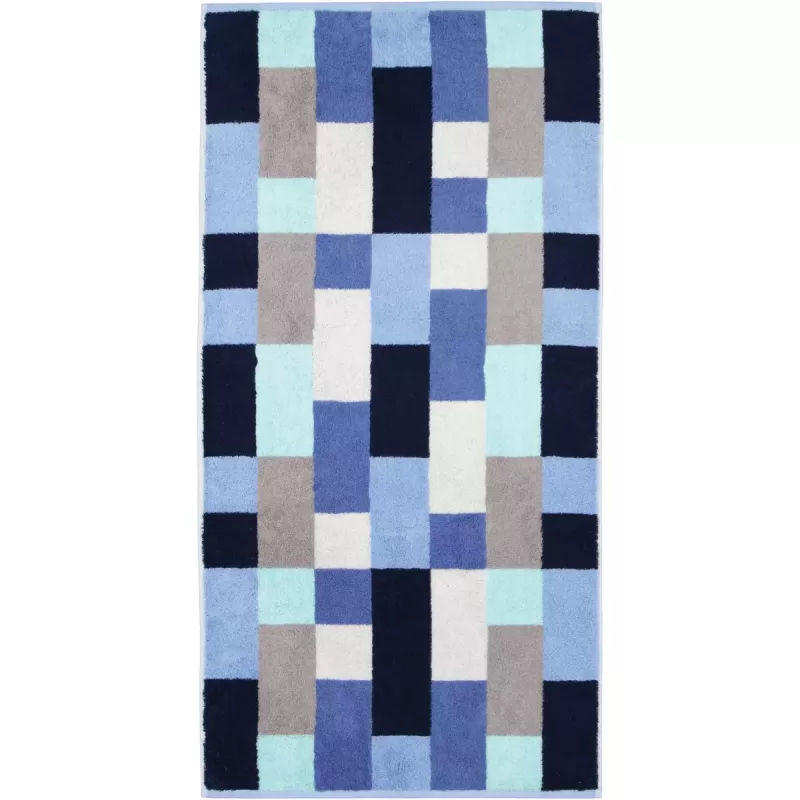 Cawö Checkered Towel Shades 6236-11 Aqua