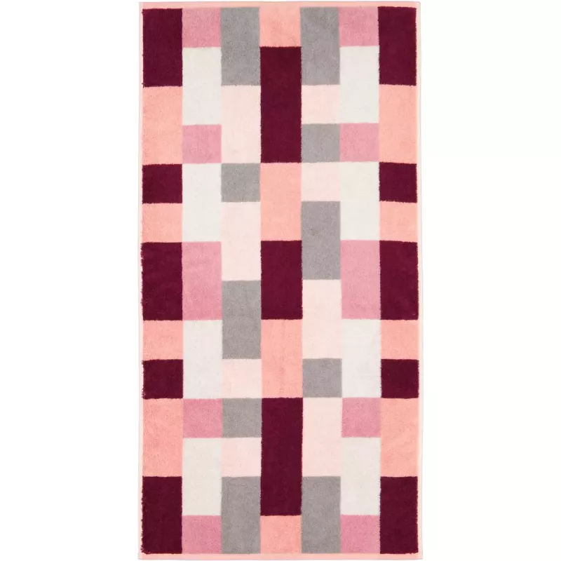 Cawö Checkered Towel Shades 6236-22 Beere