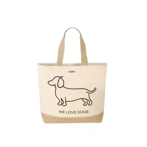 Cawö Strandväska-shopping bag We love dogs 55701-39