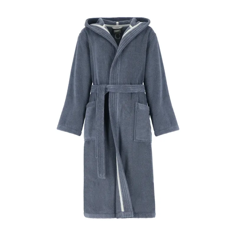 Cawö The Luxury women's hooded bathrobe – Night Blue 852-119