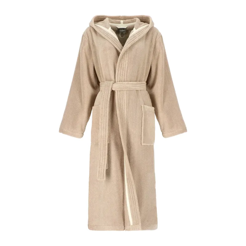Cawö The Luxury women's hooded bathrobe – Sand 852-375