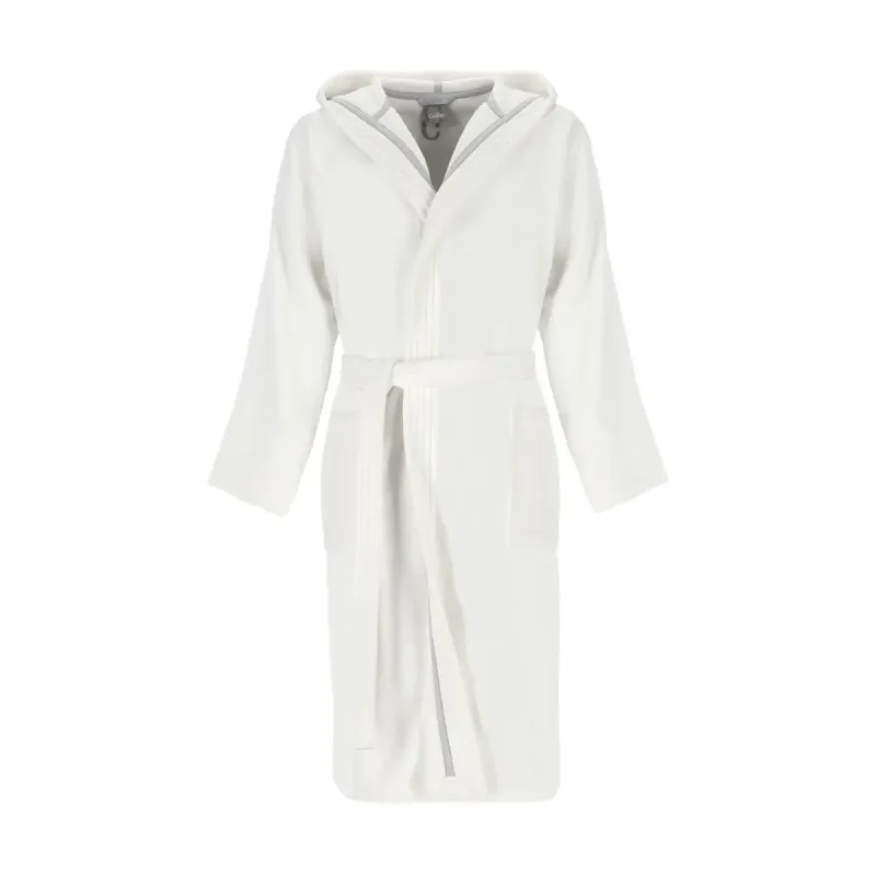 Cawö The Luxury men's hooded bathrobe – White 853-600