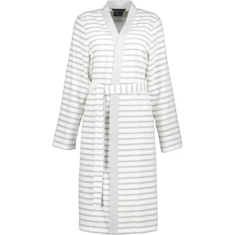 Cawö Tunn Kimono Morgonrock Dam 6595-76 Silver