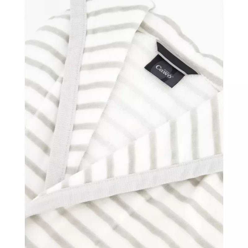 Cawö Tunn Morgonrock Dam med Huva 6596-76 Silver