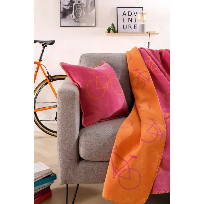 Cawö Velo Bicycle pläd 150x200 cm pink