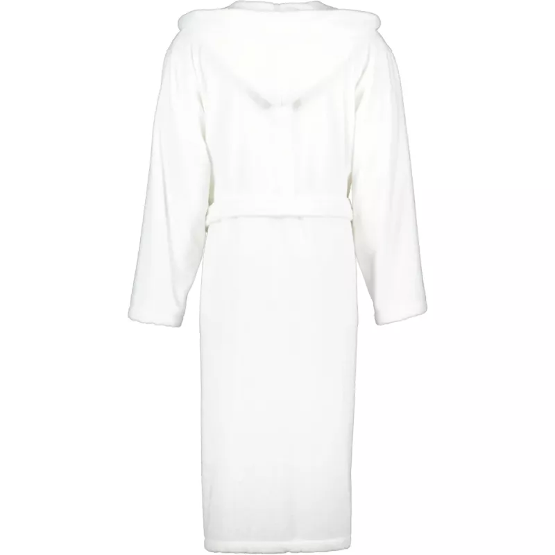Cawö Men's White Robe with Hood 829-67